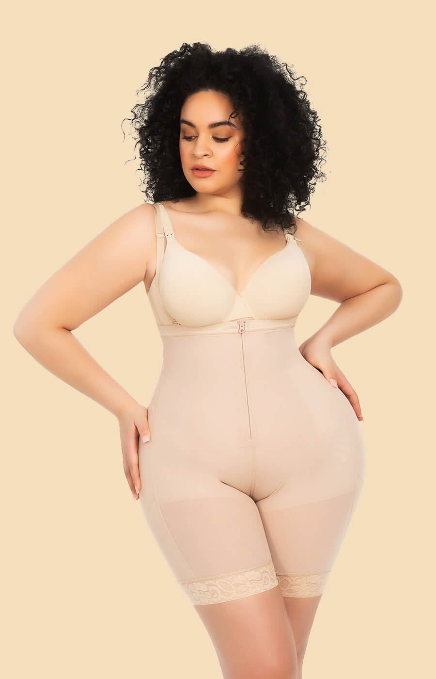 AirSlim® Firm Tummy Compression Bodysuit Shaper with Butt Lifter