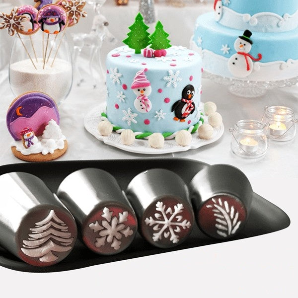 NozzleDecor™ - Christmas Nozzles Pastry Set